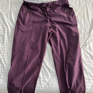 Purple joggers